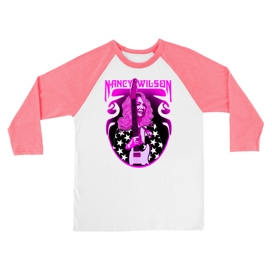 Pink Sleeve Baseball Shirt.