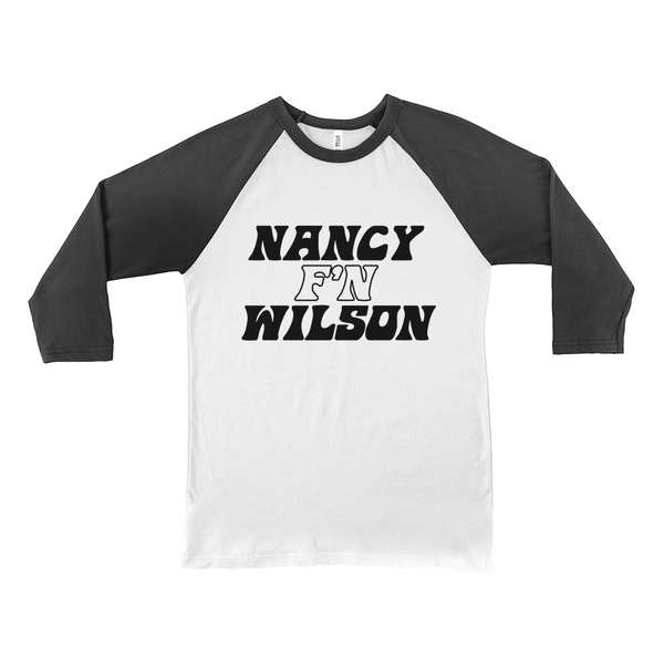 Nancy FN Wilson Black Sleeve Baseball T-Shirt – Nancy Wilson Shop