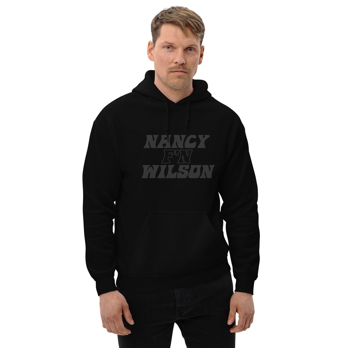 Nancy FN Wilson BLK on BLK Unisex Hoodie